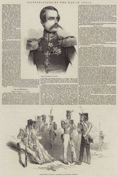 Illustrations de la guerre en Inde - English School